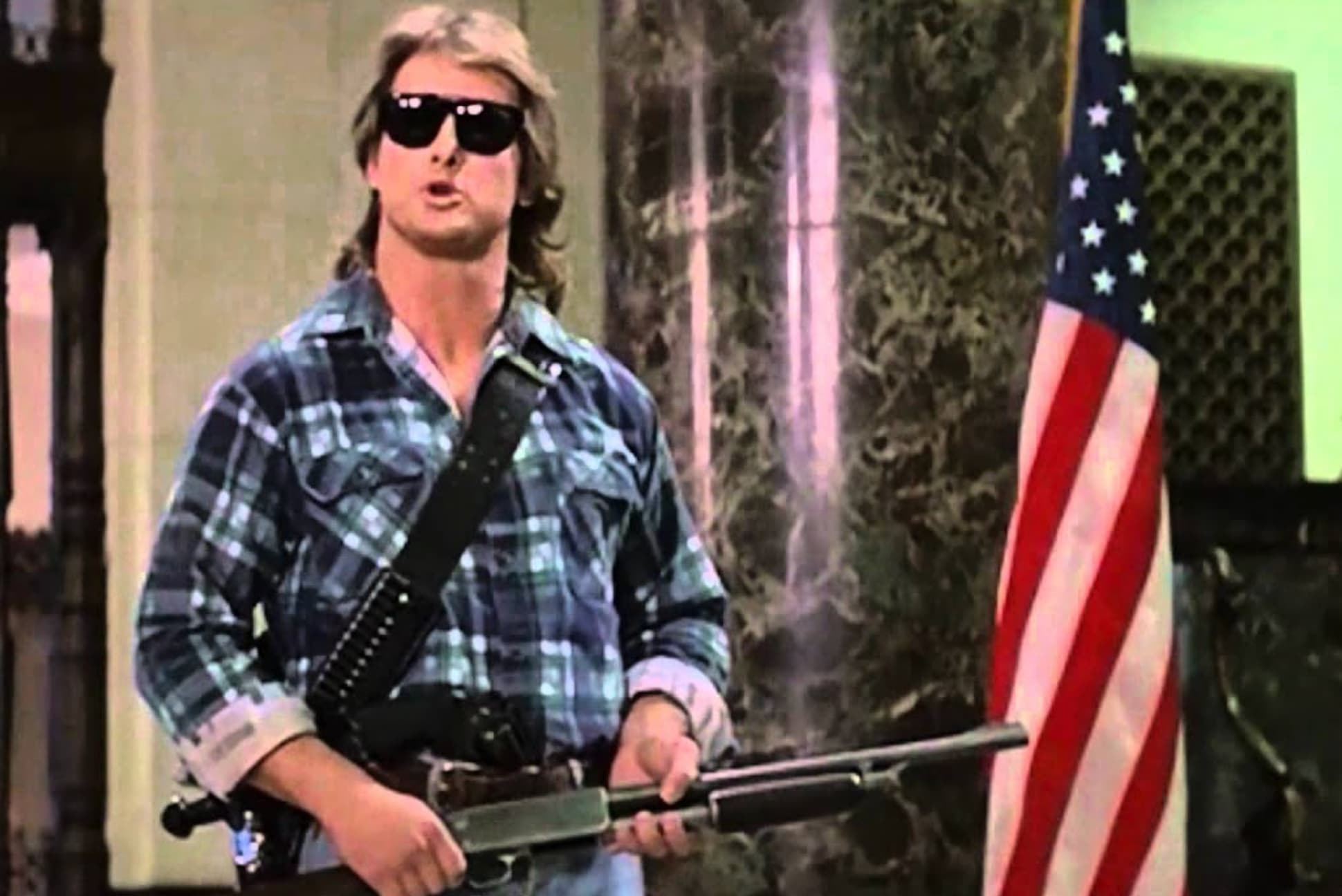 “Roddy Piper improvised the ‘I have come here to chew bubblegum and kick a—…. and I'm all out of bubblegum,’ line from They Live. John Carpenter told Roddy that he wasn't gonna rob the bank, but he was holding a shotgun and wearing sunglasses, so he needed to say something.”